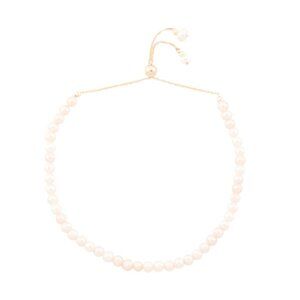 GEORG K Gold/Pearl Made In The Usa 14kt Gold White Pearl Bolo Bracelet